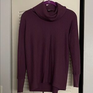 LOFT Rich Purple Cowl Neck Sweater size XSP.